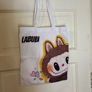 Kawaii Canvas Character Monster Tote Bag NWOT